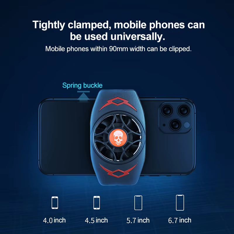 Cooler for Cell Phone Accessories Mobile Cooling Fan Cooler for Cell Phone Cooler for Games Smartphone Cooler Portable Coolers